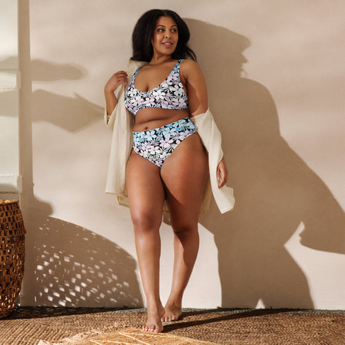 Transgender Pride Aloha High-Waisted Bikini